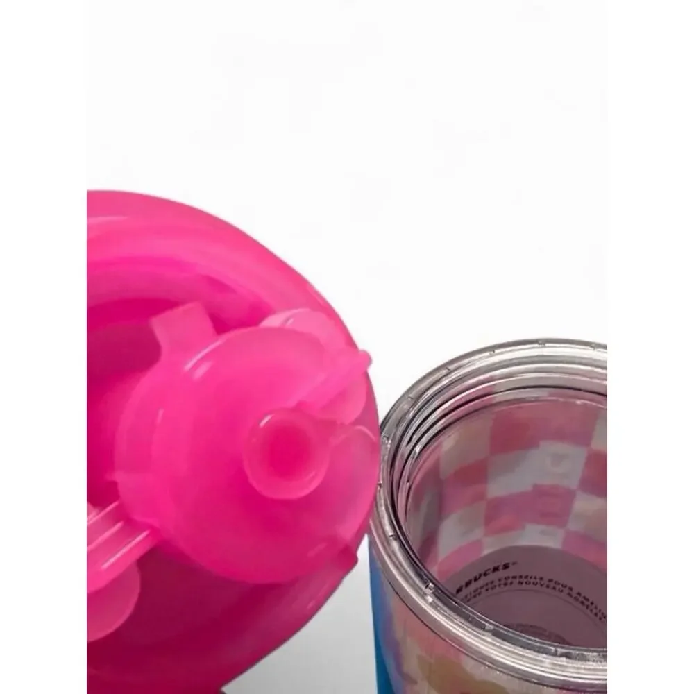 Starbucks Spring 2023 Easter Pink Bunny Floral Garden 16oz bottle tumbler NWT